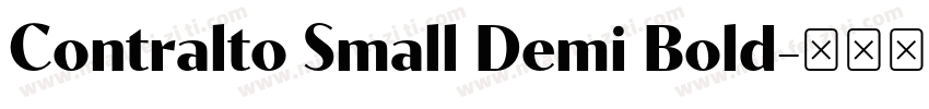 Contralto Small Demi Bold字体转换
